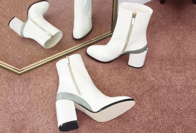 Dear Frances Spirit Boot in White, $550, DearFrances.com.