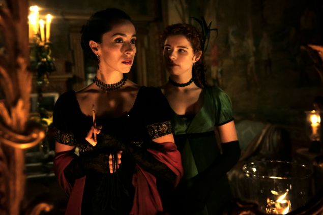 Oona Chaplin as Zilpha Geary and Jessie Buckley as Lorna Bow.