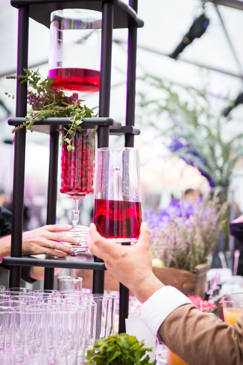 A nitrogen infused cocktail.