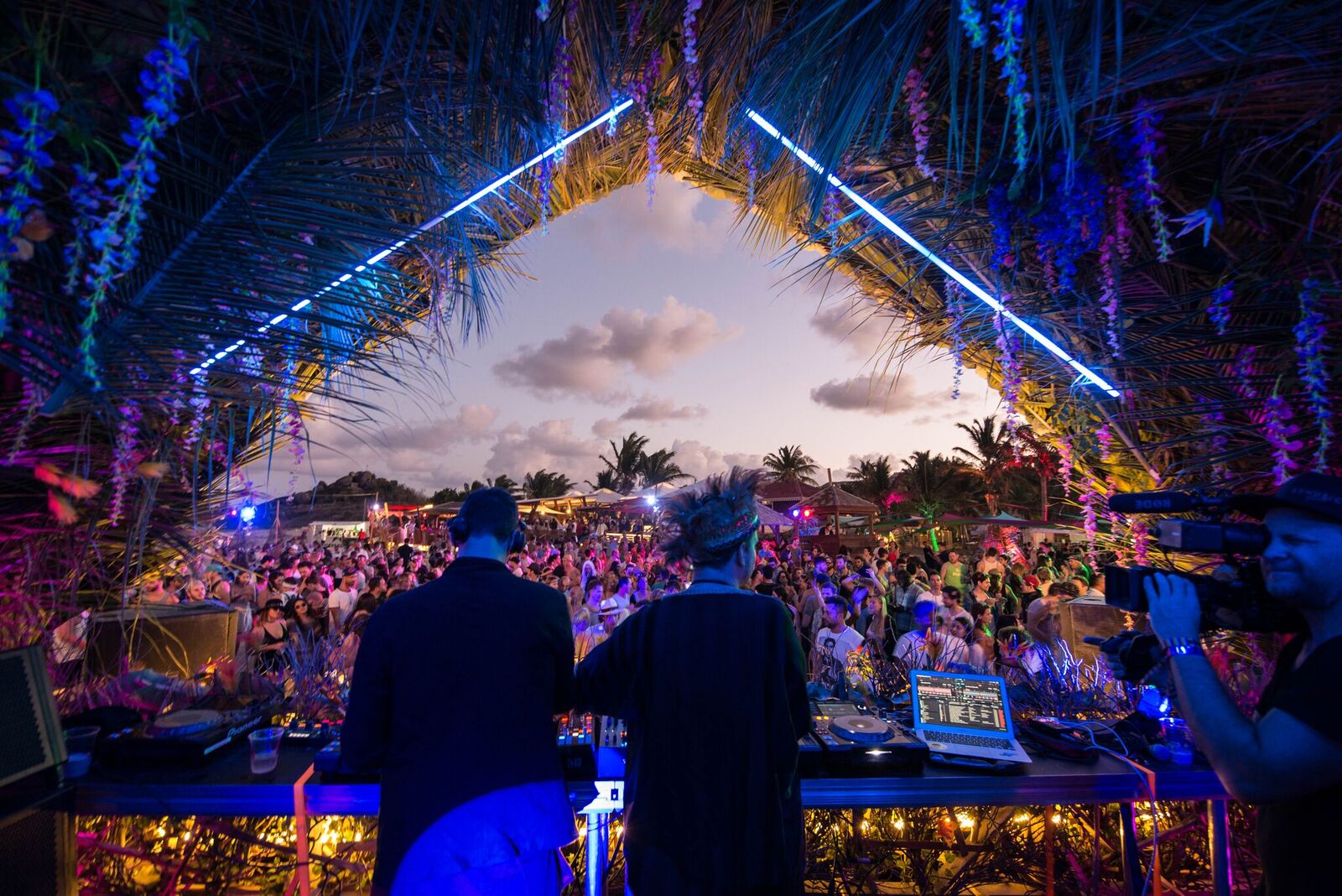 The view from the DJ booth.