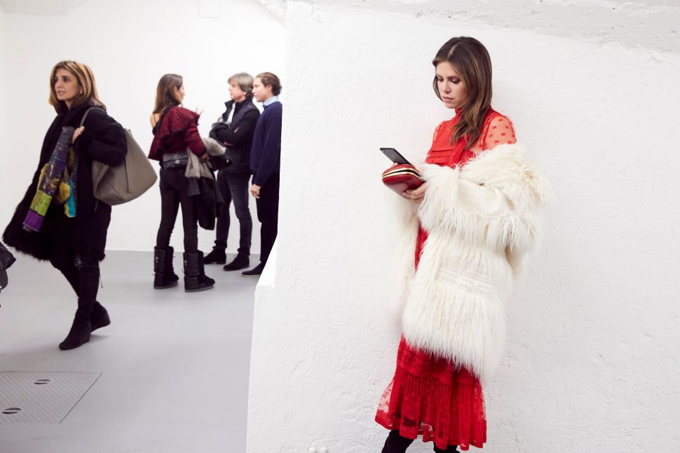 Dasha Zhukova at the opening celebration for "Age of Ambiguity."
