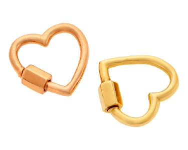 Marla Aaron's stone-free heart locks.