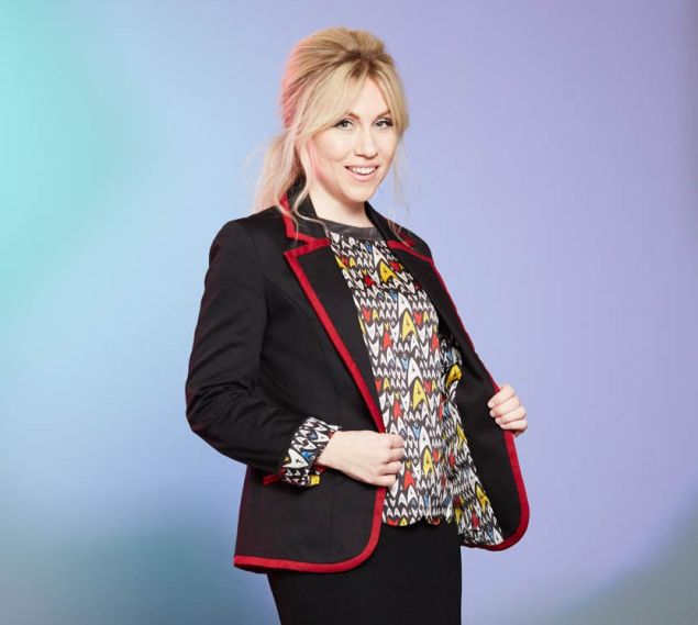 Want to show your fandom at work? Try the Star Trek open-front blazer with Insignia lining. Available at ThinkGeek.com.