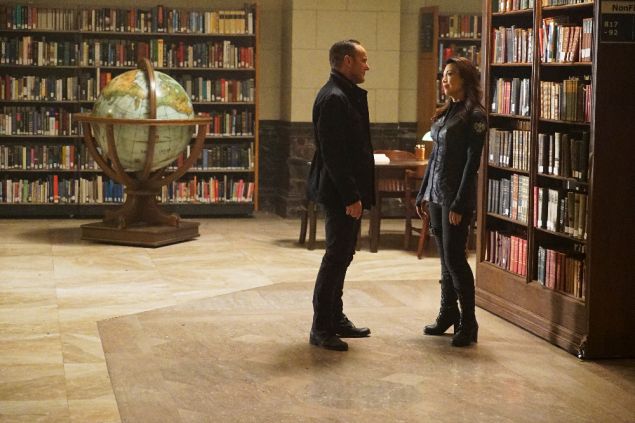 Clark Gregg as Phil Coulson and Ming-Na Wen as Melinda May.
