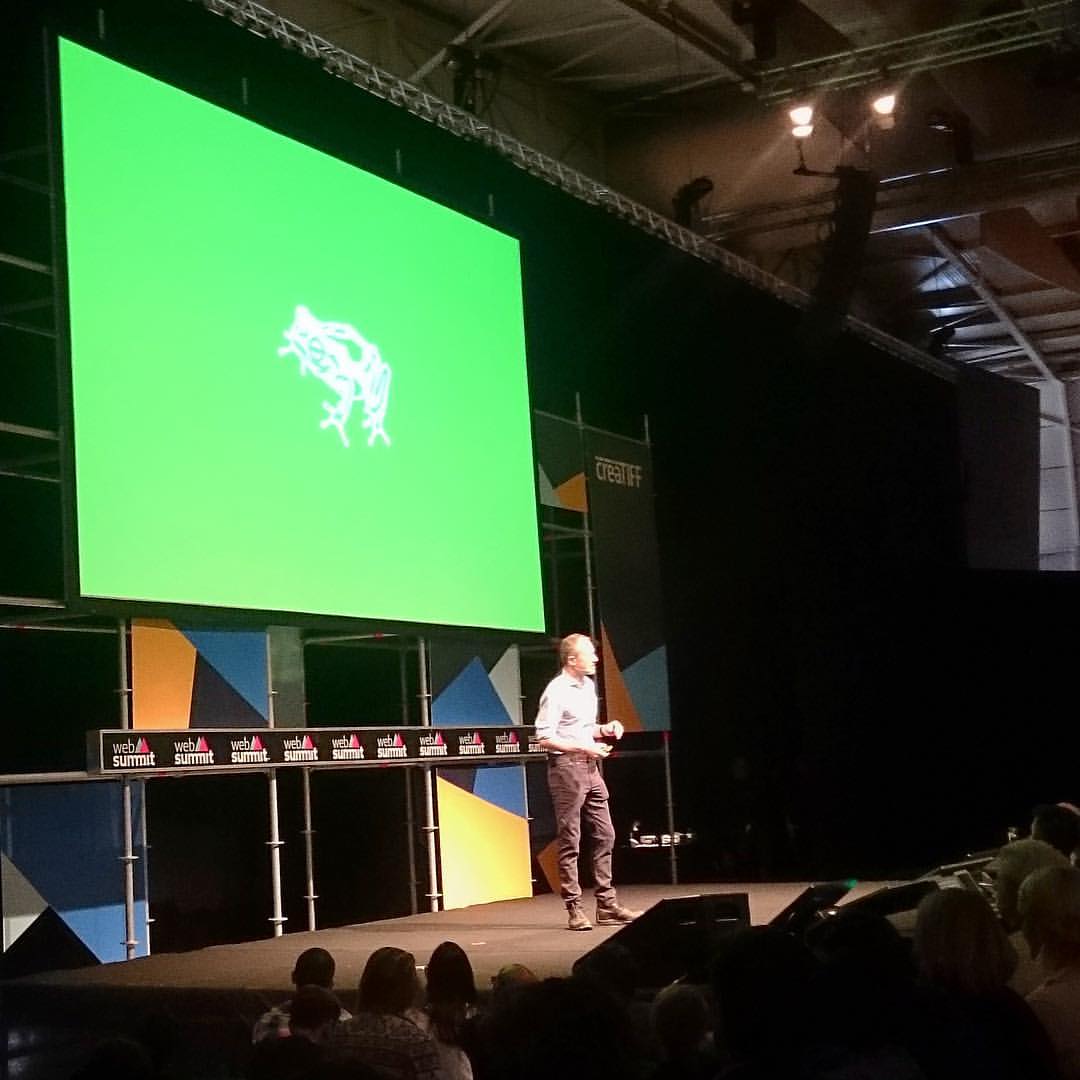 frog CEO Harry West on the #Design stage at #WebSummit talking about Designing the Next Industry Transformation. 