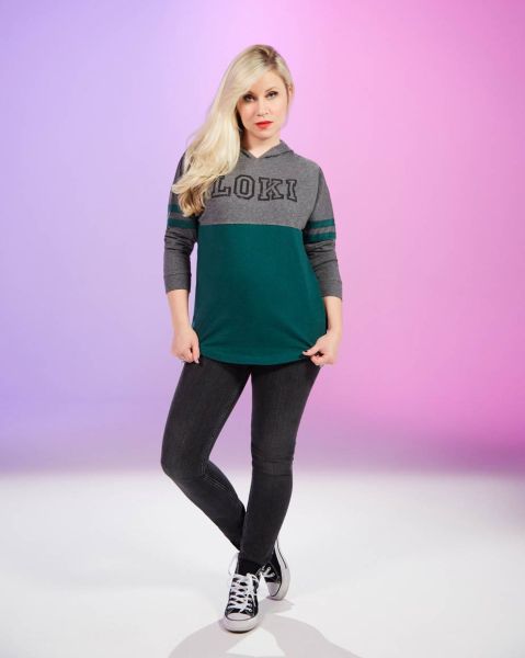 A comfy retro hoodie featuring Marvel's villainous character, Loki. Available at Heruniverse.com.