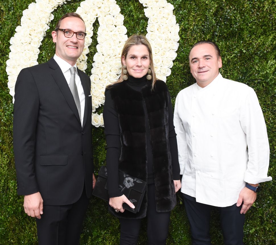 Philippe Zuber, Aerin Lauder, Jean Georges Vongerichten.