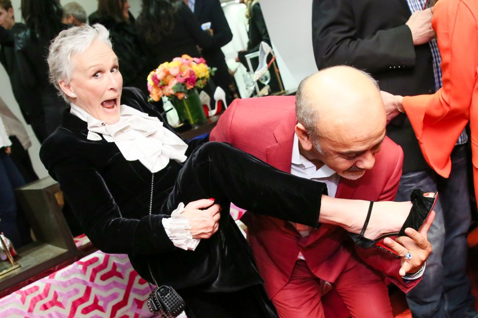 Glenn Close, Christian Louboutin.