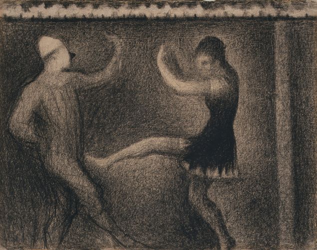 Georges Seuret's Pierrot and Colombine.