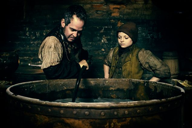 Tom Hollander as Chomondley and Tom Taylor as Robert. CR: