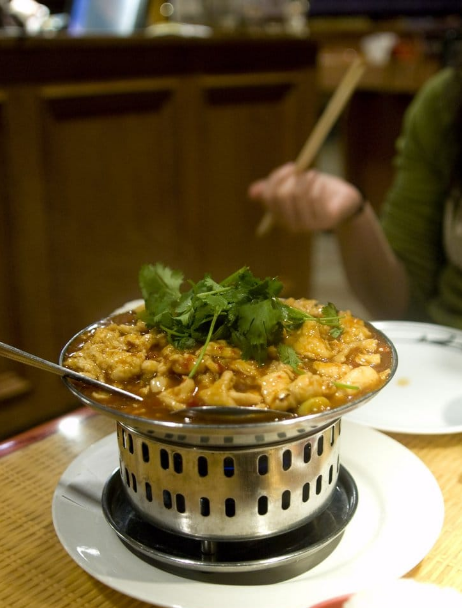 A spicy chicken dish from Fu Shing Cafe in Bethesda, Maryland. Image via