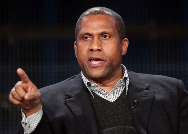 Talk show host Tavis Smiley speaks during the 'Tavis Smiley' panel at the PBS portion of the 2011 Winter TCA press tour held at the Langham Hotel on January 9, 2011 in Pasadena, California. 