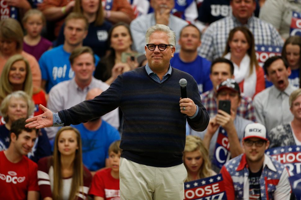 Conservative radio talk show host Glenn Beck.