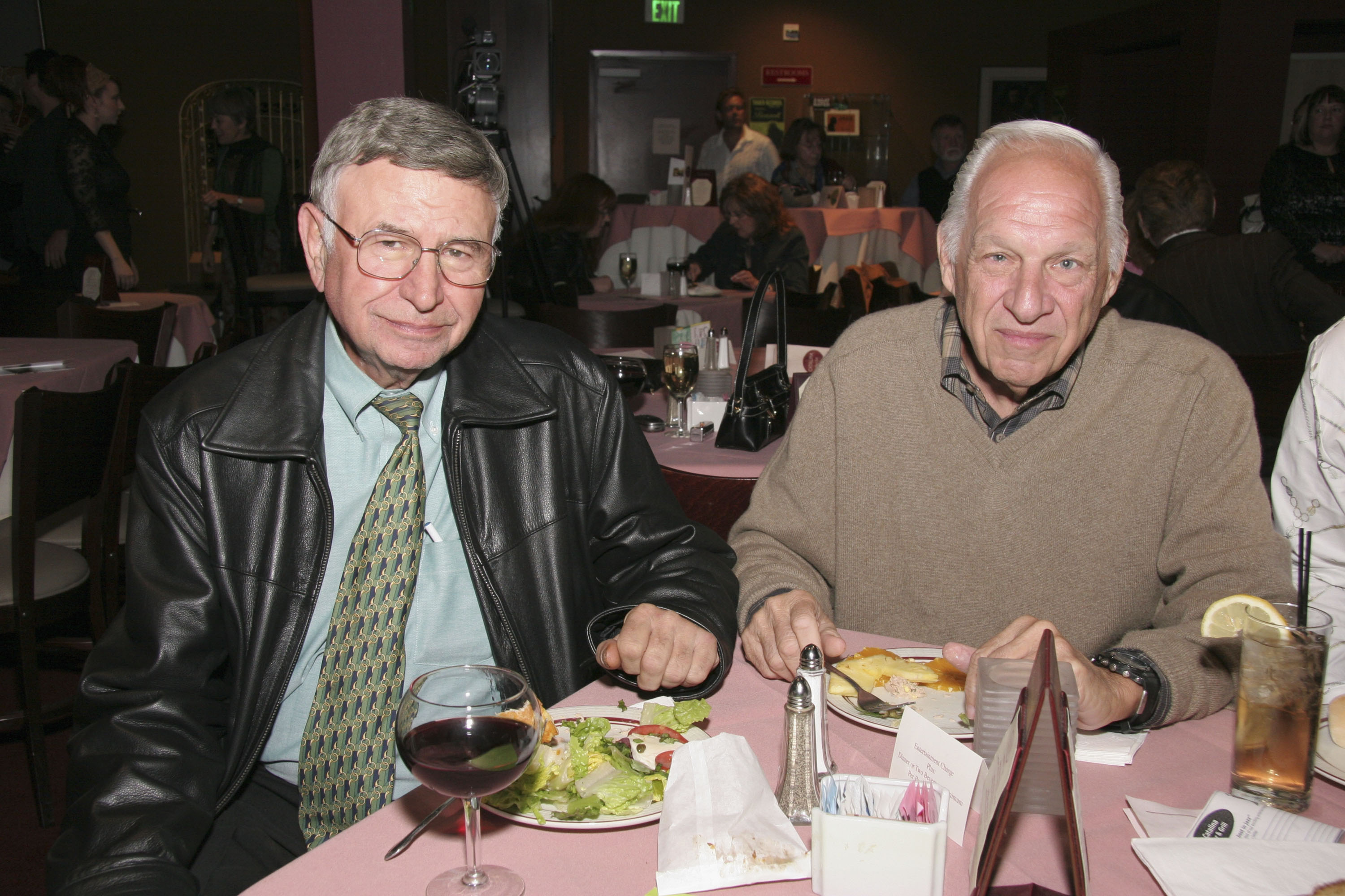 (L-R) Chick Watkins and Jerry Heller in 2005. (Photo by )