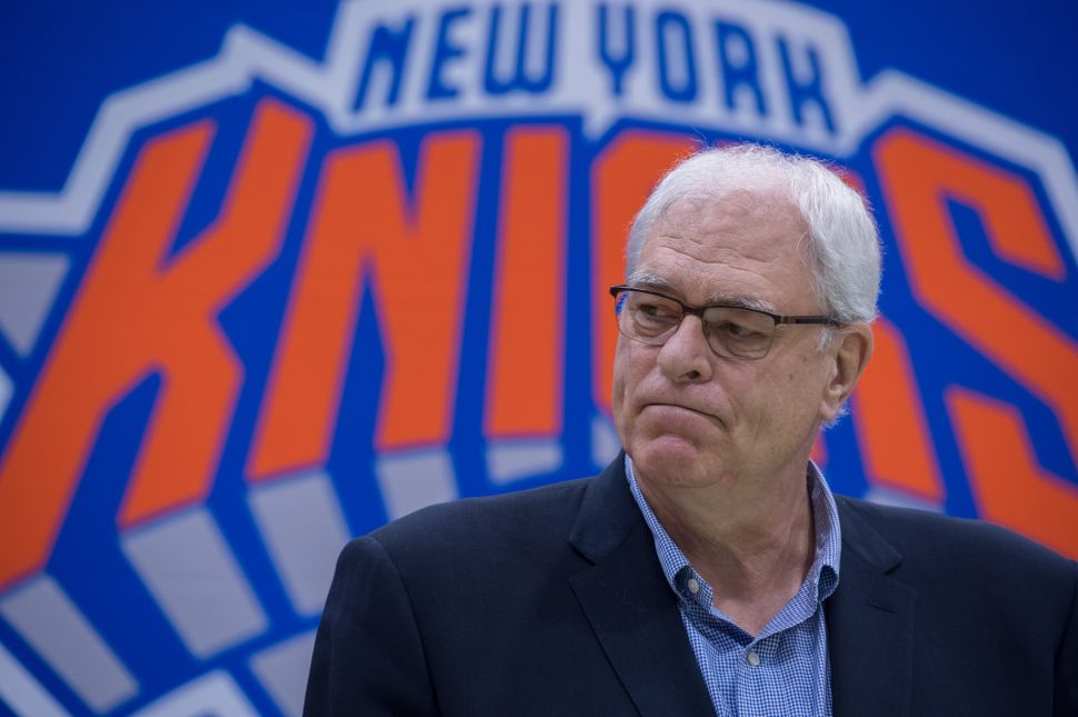 New York Knicks President Phil Jackson.