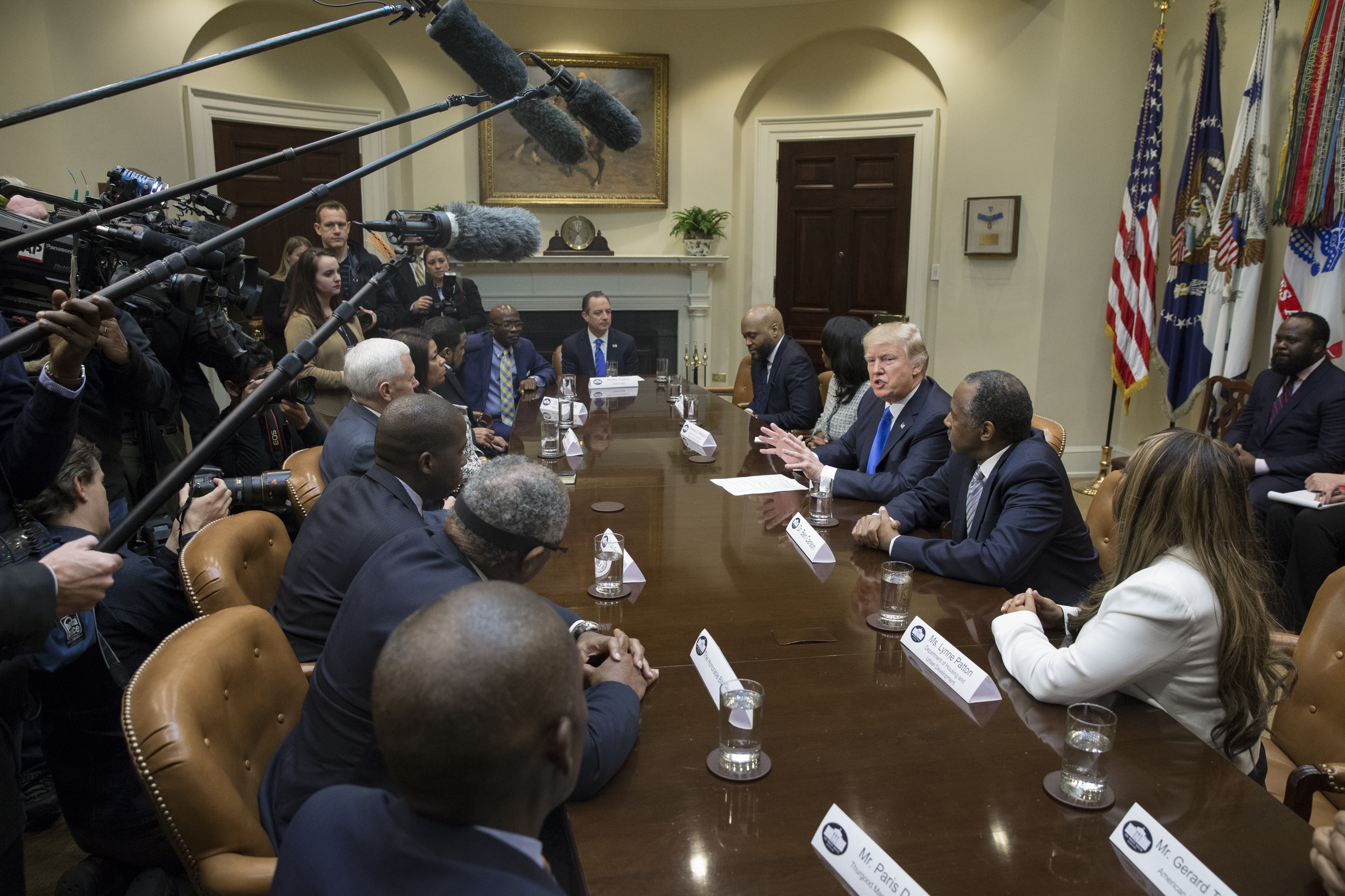 President Trump celebrates African-American History month.