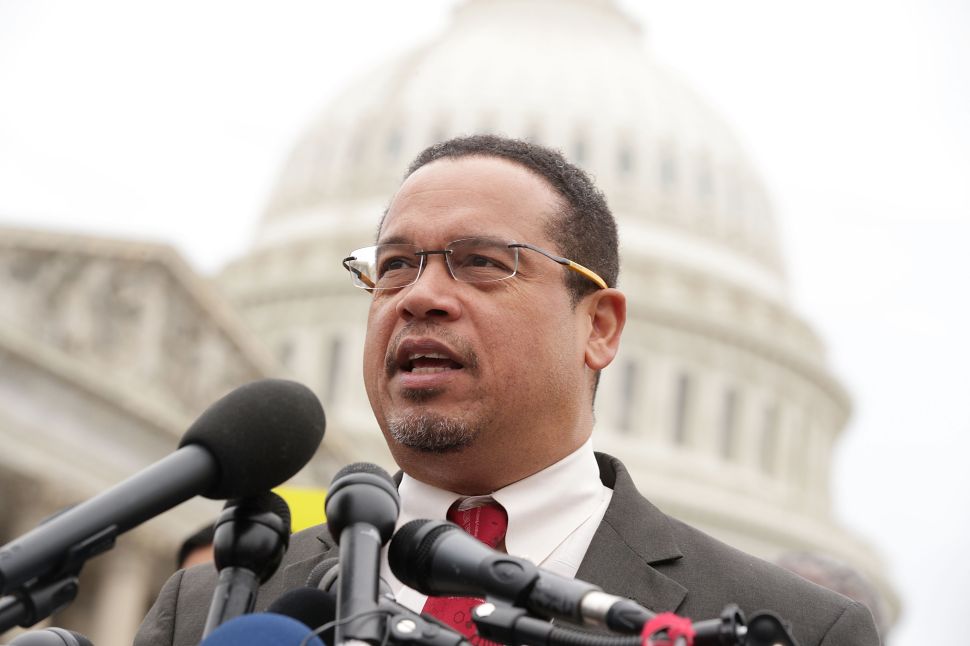 Rep. Keith Ellison on Capitol Hill in Washington, DC. 