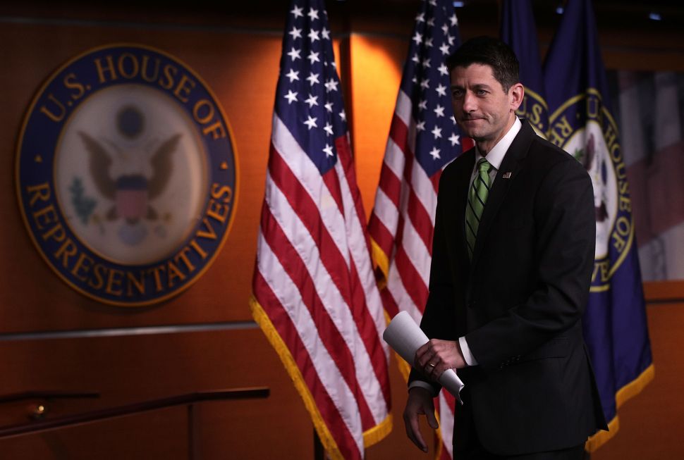 Speaker of the House Rep. Paul Ryan 