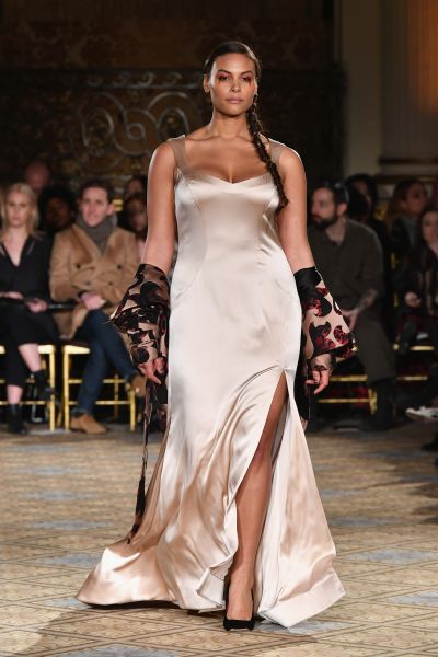 Marquita Pring in Christian Siriano's show.