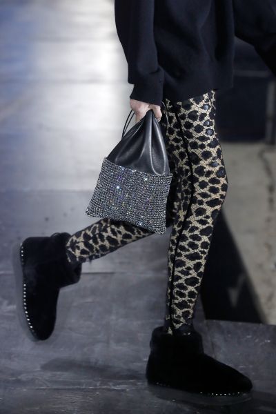 Even the accessories were black.