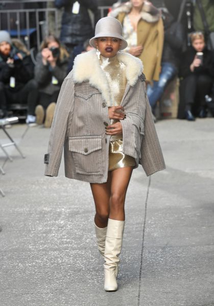 Model Slick Woods opened the show.