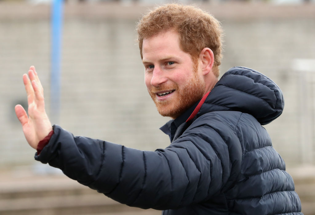 Prince Harry joins team Heads Together runners at the Quayside for a marathon training session on February 21, 2017 in Newcastle, United Kingdom. (Photo by Chris Jackson/Getty Images)