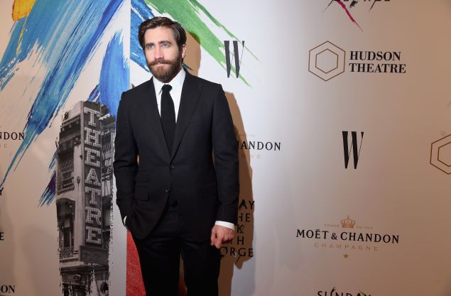 Actor Jake Gyllenhaal attends 'Sunday In The Park With George' Broadway opening night after party at New York Public Library.
