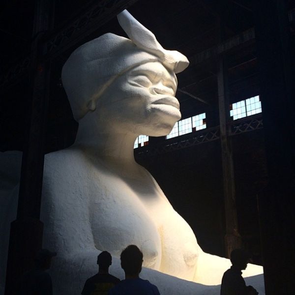 Kara Walker's 'Sugar Baby' statue, previously located at the Domino factory in Williamsburg, Brooklyn.