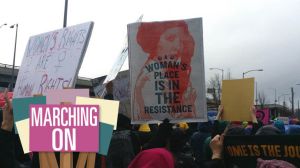 Princess Leia poster at Women's march.