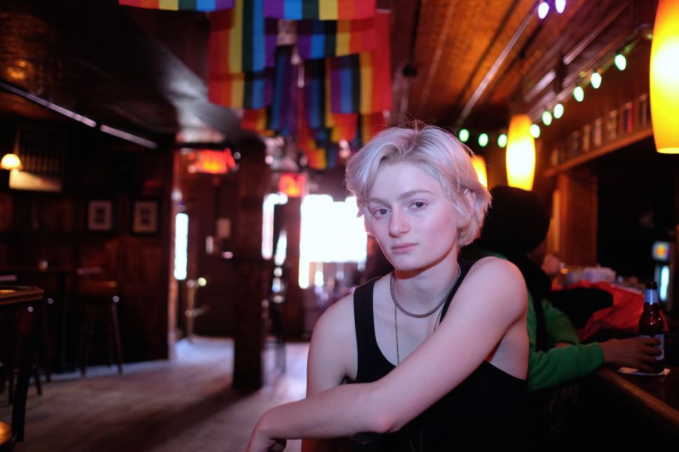 Owen inside the historic Stonewall Inn in the West Village, a bar she frequents.