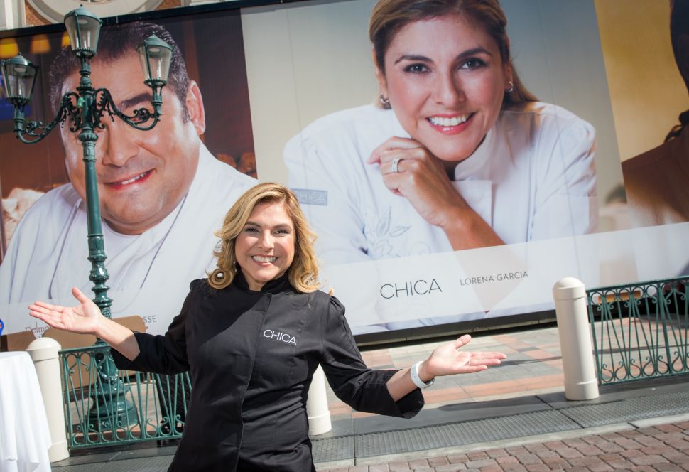 Lorena Garcia and Emeril Lagasse are neighbors at The Venetian.