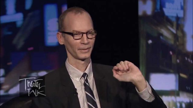 Charles Isherwood appears on the PBS show Theater Talk in 2011.