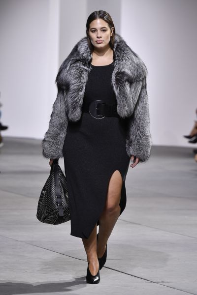 Ashley Graham on the Michael Kors runway.