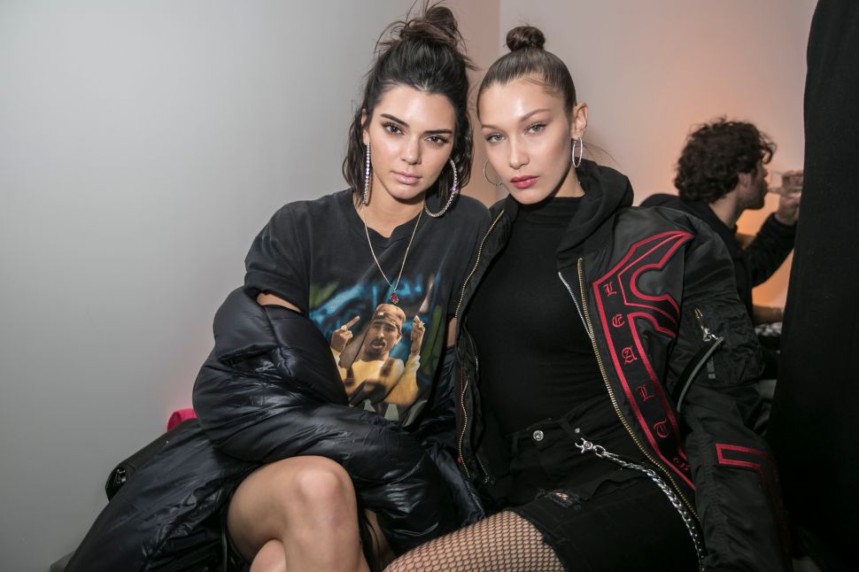Kendall Jenner, Bella Hadid.