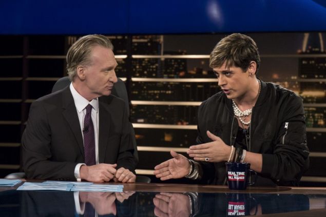 Bill Maher and Milo Yiannopoulos.