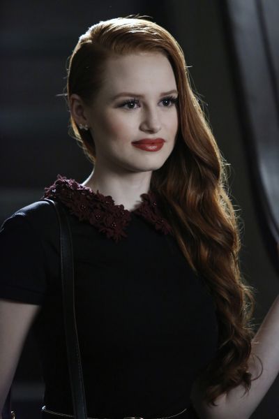 Madelaine Petsch as Cheryl Blossom in Riverdale.