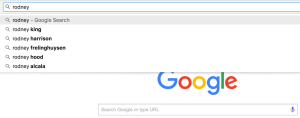 A name worth knowing: Rodney Frelinghuysen is the third suggestion Google provides when Rodney is entered.