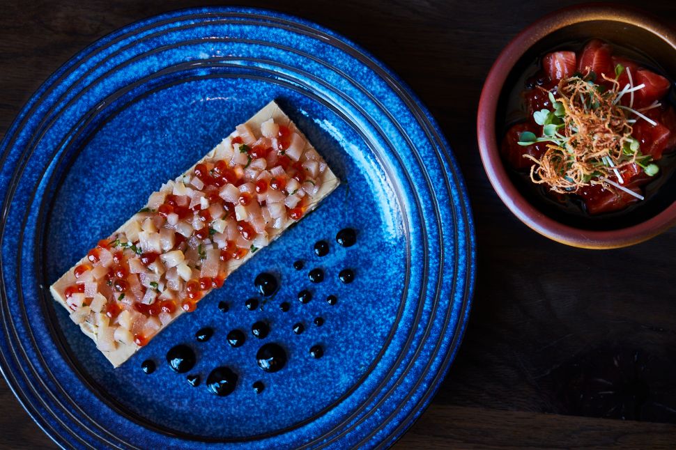 Tsubaki serves sake-marinated foie gras.