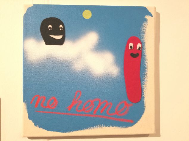David Leggett's no homo, shown by Shane Campbell Gallery.