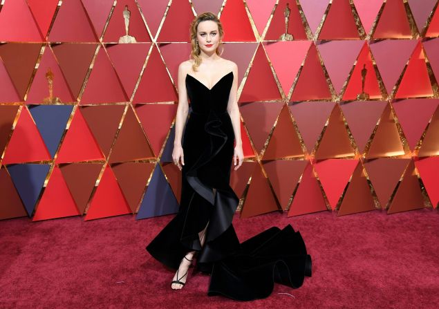 Brie Larson in Oscar de la Renta.