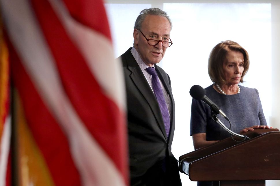Senate Minority Leader Charles Schumer and House Minority Leader Nancy Pelosi.