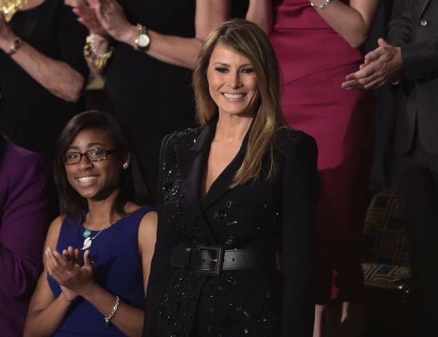 Melania Trump in Michael Kors Collection.