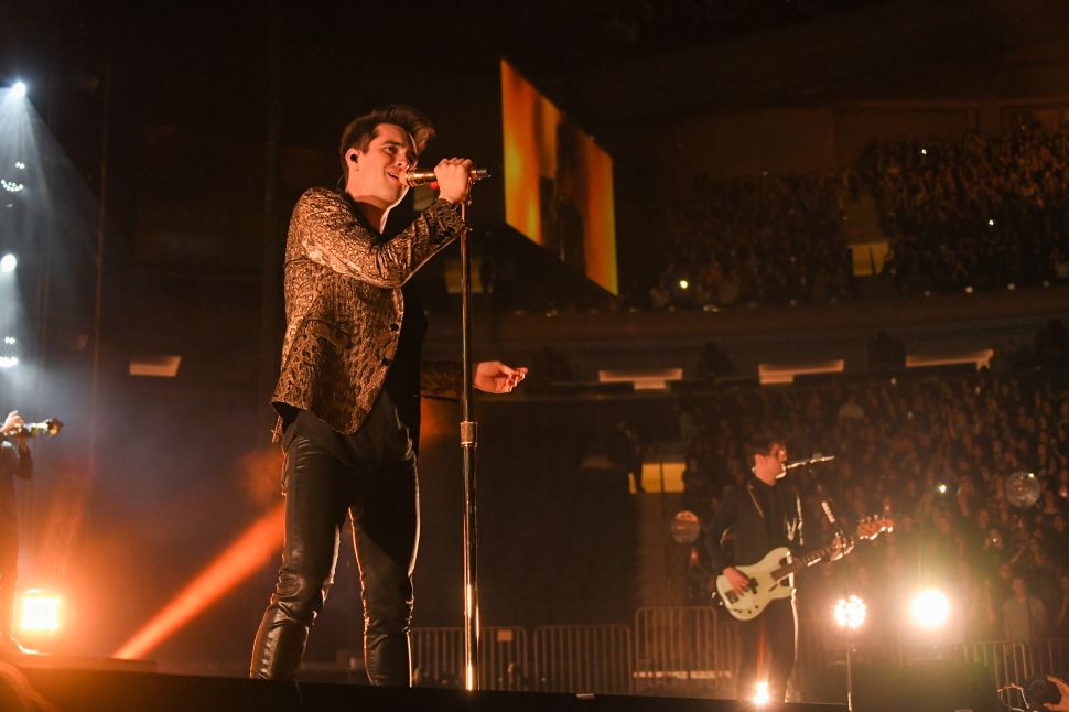 Panic! At The Disco last night at Madison Square Garden.