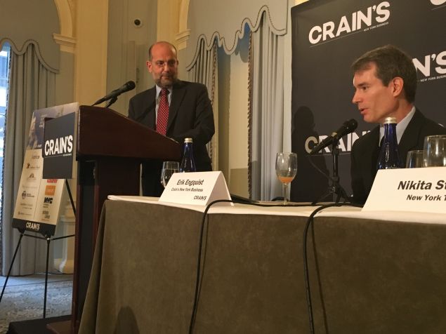 Steve Banks, commissioner of the Department of Social Services, speaks during a Crain's New York forum.