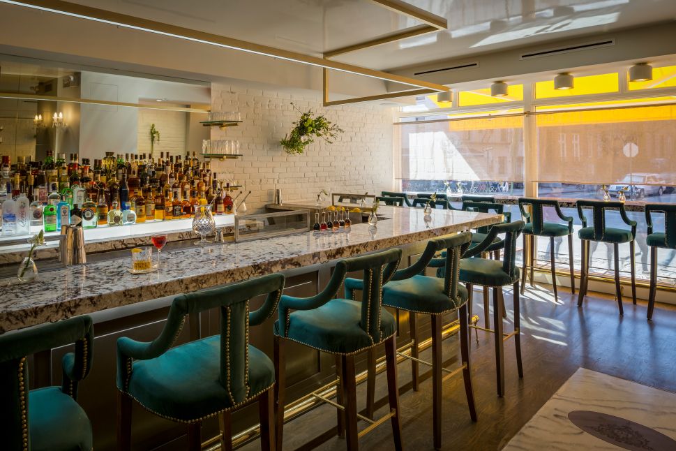 The 14-seat Greenwich Steakhouse bar.