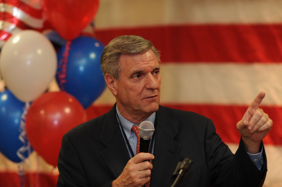Ocean County GOP Chairman George Gilmore at the Ocean County GOP Convention on March 8, 2017.