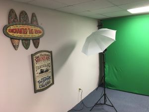 The new video studio, still under construction.