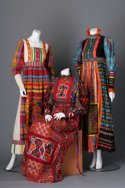 Patchwork dresses by Yvonne Porcella