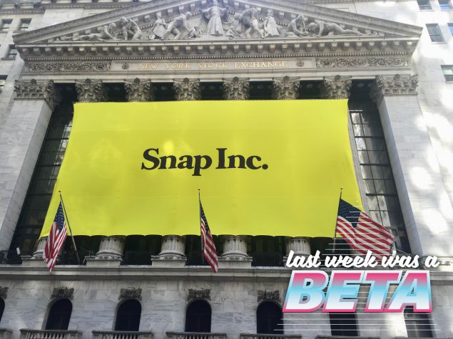 Snap, Inc. celebrates joining the New York Stock Exchange.