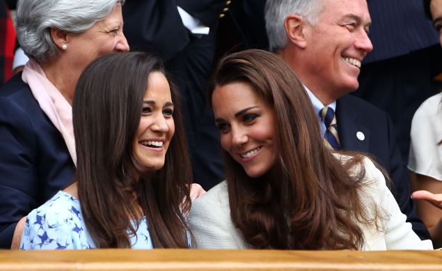 Pippa Middleton and Kate Middleton.